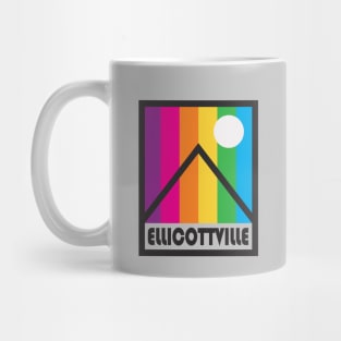 Ellicottville New York Souvenir Gift Rainbow Mountains Mug